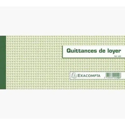 EXA Quittances de Loyer 50 Feuillets Horizontal-Quittance de Loyer-Exacompta-Papeterie du Dôme