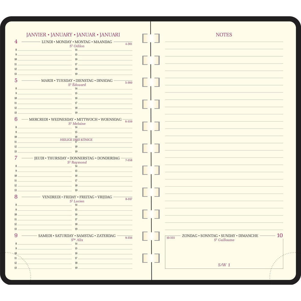 EXA Recharge Agenda Espace 16 S Semainier-Recharge Agenda-Exacompta-Papeterie du Dôme