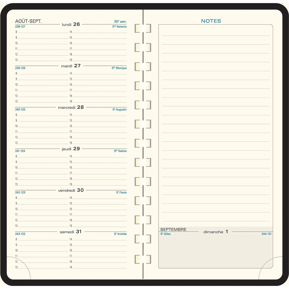 EXA Recharge Agenda Espace 17 S Semainier-Recharge Agenda-Exacompta-Papeterie du Dôme