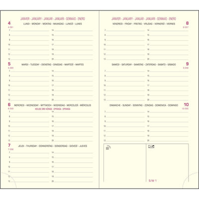 EXA Recharge Agenda Eurotime 16 Semainier-Recharge Agenda-Exacompta-Papeterie du Dôme