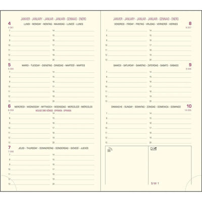 EXA Recharge Agenda Eurotime 16 Semainier-Recharge Agenda-Exacompta-Papeterie du Dôme