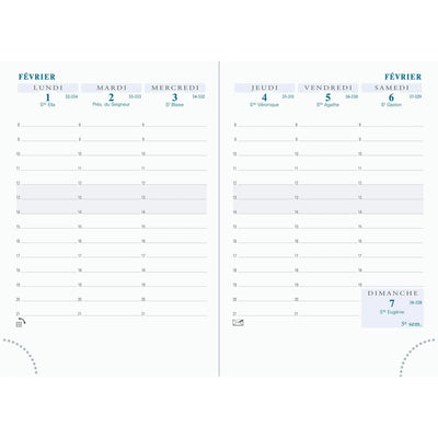 EXA Recharge Agenda Horizons 15 Semainier-Recharge Agenda-Exacompta-Papeterie du Dôme