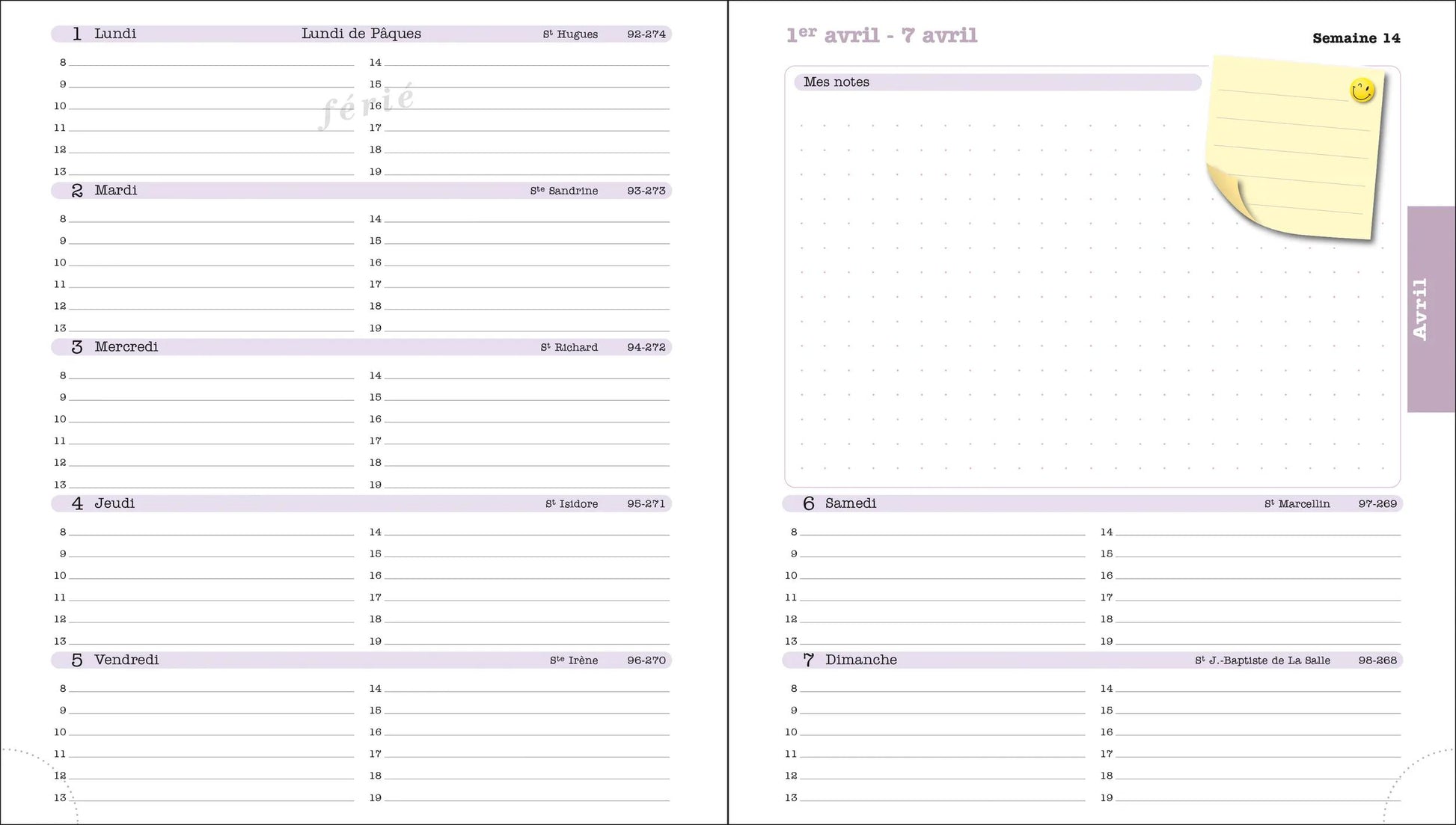 EXA Recharge Agenda Lady 18-Recharge Agenda-Exacompta-Papeterie du Dôme