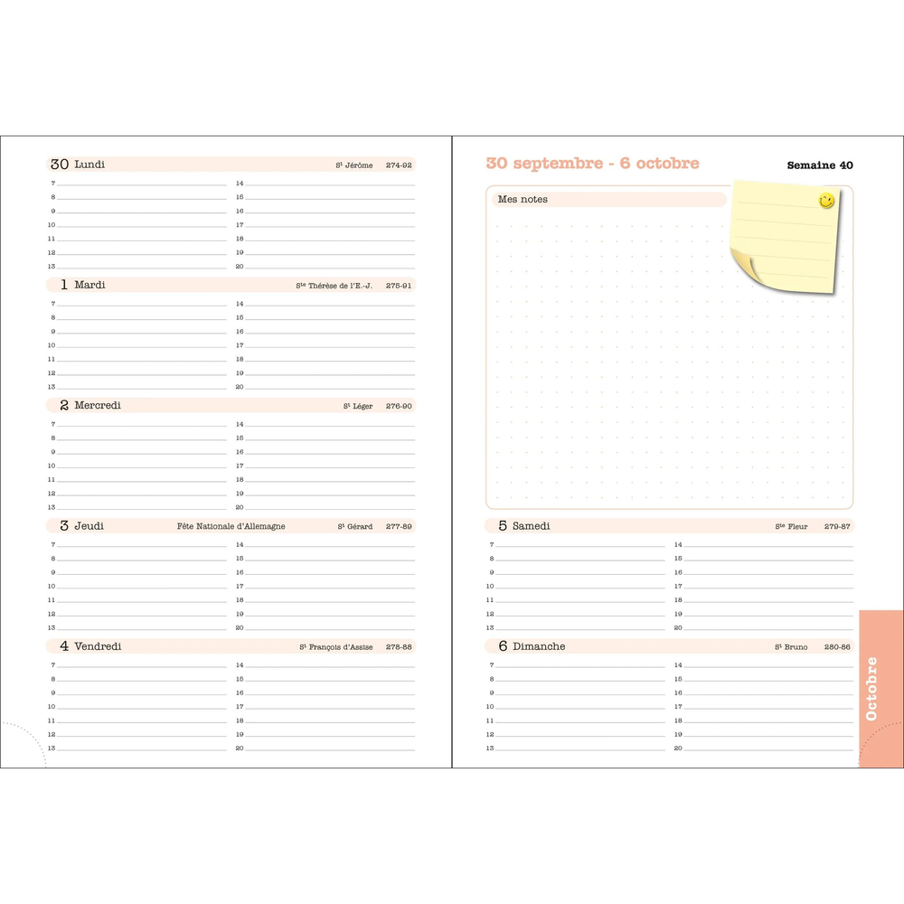 EXA Recharge Agenda Lady 20-Recharge Agenda-Exacompta-Papeterie du Dôme