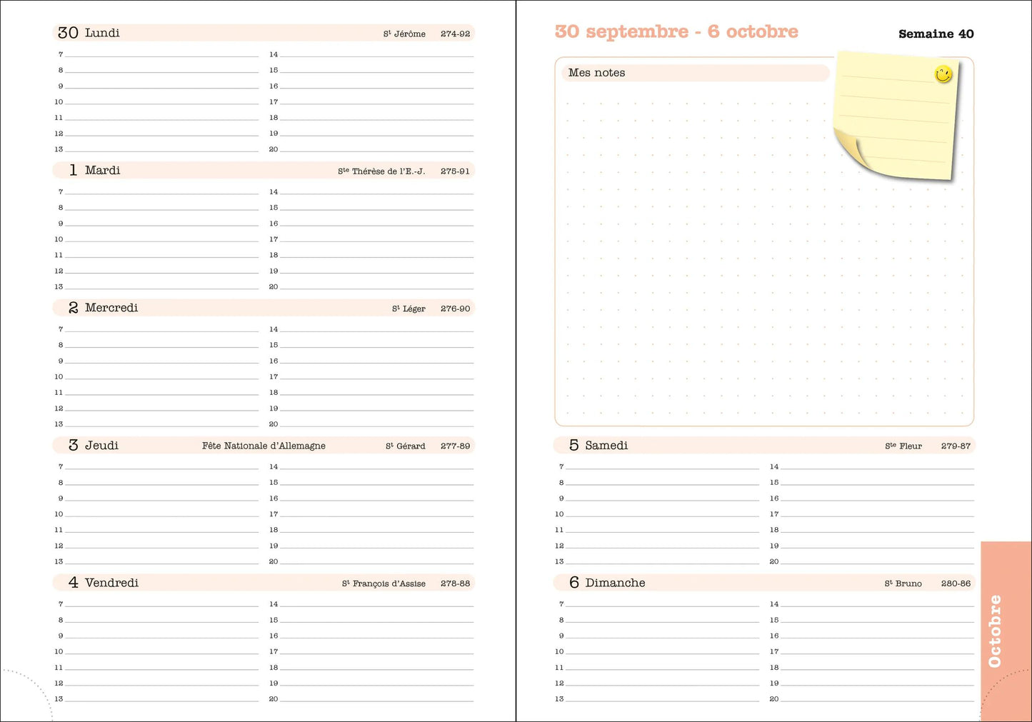 EXA Recharge Agenda Lady 20-Recharge Agenda-Exacompta-Papeterie du Dôme