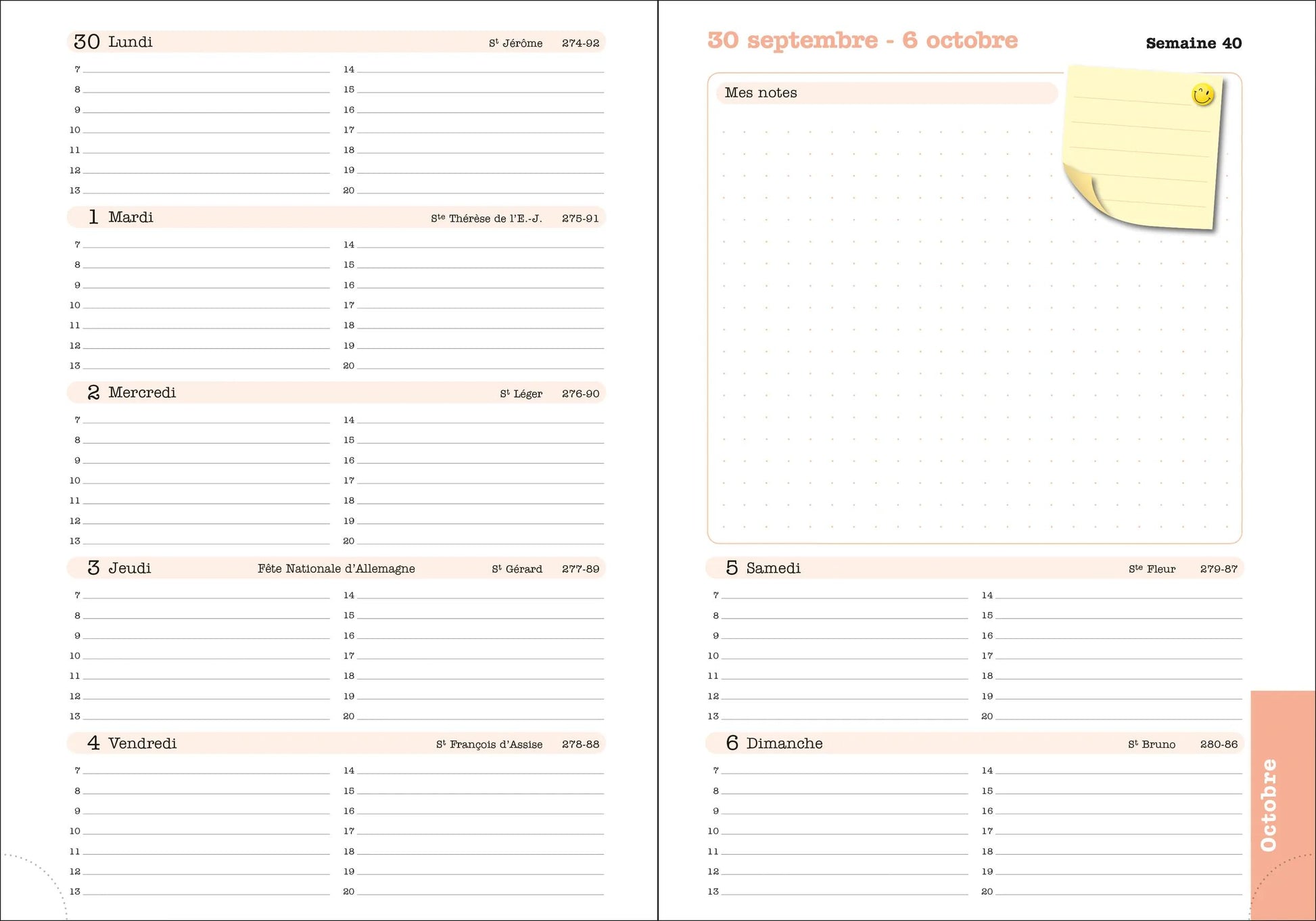EXA Recharge Agenda Lady 20-Recharge Agenda-Exacompta-Papeterie du Dôme
