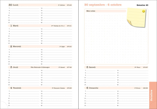 EXA Recharge Agenda Lady 20-Recharge Agenda-Exacompta-Papeterie du Dôme