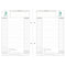 EXA Refill Perpetual Agenda Loose Leaf Box