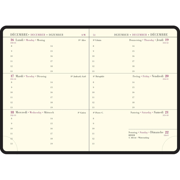 EXA Recharge Agenda Semaine Planifiée 13-Recharge Agenda-Exacompta-Papeterie du Dôme