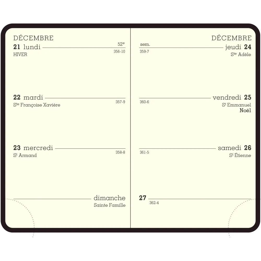 EXA Recharge Agenda Semainier 7.5x11.5-Recharge Agenda-Exacompta-2027-Papeterie du Dôme