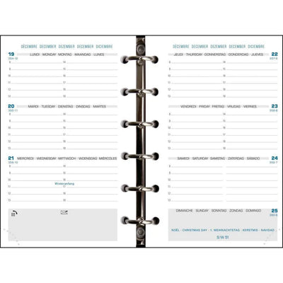 EXA Recharge Exatime 14 Sem/2Pages Horizontale SAD-Recharge Agenda-Exacompta-Papeterie du Dôme