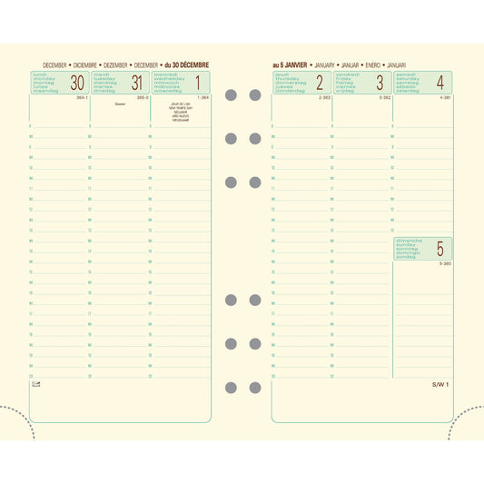 Kartotek Planning Semainier pour Repas A4 – Papeterie du Dôme