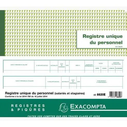 EXA Registre Unique du Personnel 27x32-Registre-Exacompta-Papeterie du Dôme
