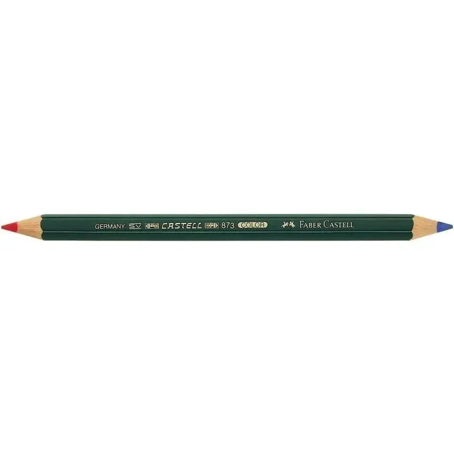 FC Crayon Castell Colour Bicolore Rouge et Bleu-Crayon-Faber-Castell-Papeterie du Dôme