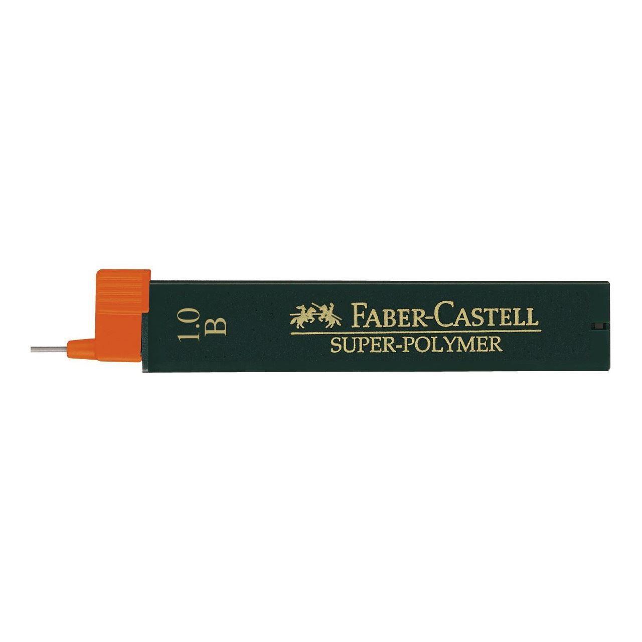 FC Recharge 6 Mines Super-Polymer-Mines-Faber-Castell-B-1.0mm-Papeterie du Dôme