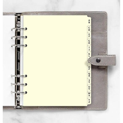 FFX A5 Accessoire Index Alphabétique 2 Lettres Creme FILOFAX-Recharge-Filofax-Papeterie du Dôme