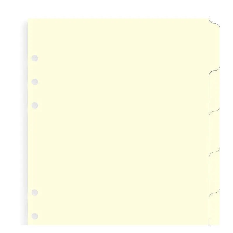 FFX A5 Accessoire Index Vierge Crème FILOFAX-Recharge-Filofax-Papeterie du Dôme