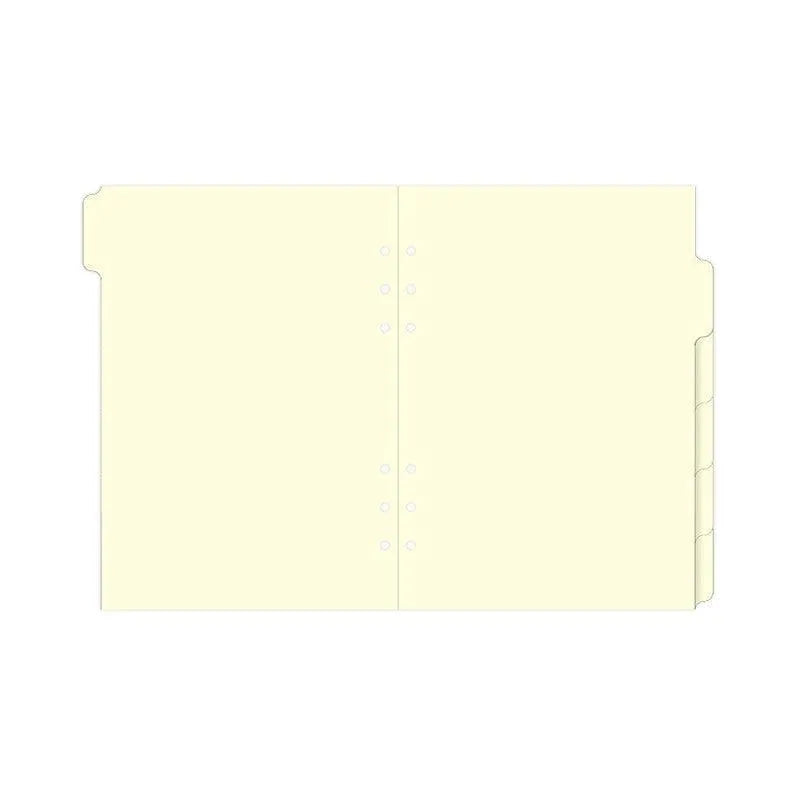 FFX A5 Accessoire Index Vierge Crème FILOFAX-Recharge-Filofax-Papeterie du Dôme