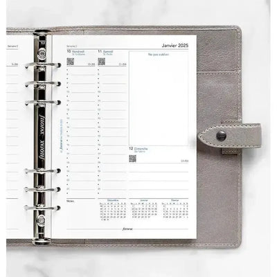 FFX A5 Agenda Semaine/2Pages Verticale FR-Recharge Agenda-Filofax-Papeterie du Dôme