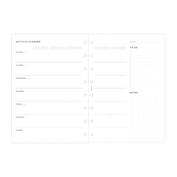 FFX A5 Notebook Recharge Activity Planner-Recharge-Filofax-Papeterie du Dôme
