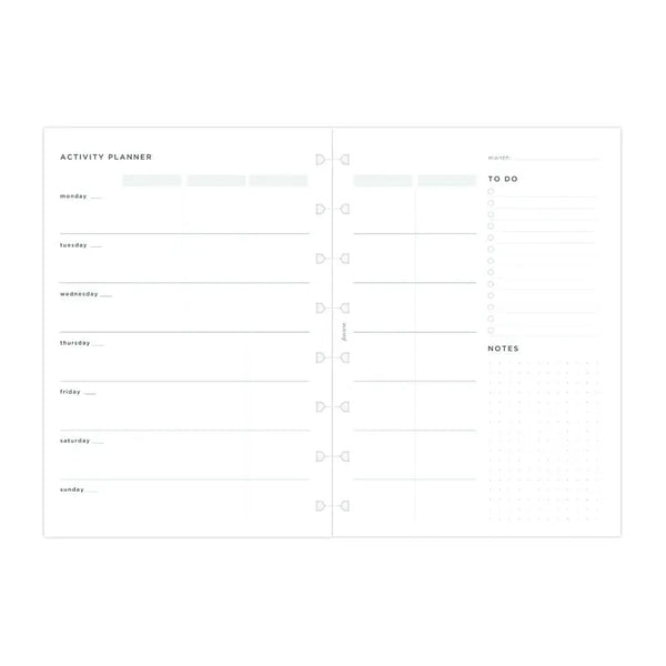 FFX A5 Notebook Recharge Activity Planner-Recharge-Filofax-Papeterie du Dôme