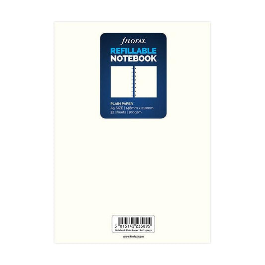 FFX A5 Notebook Recharge Feuilles Unies Blanc FILOFAX-Recharge-Filofax-Papeterie du Dôme