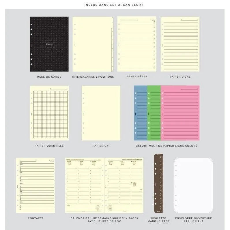 FFX A5 Organiseur Croc A5 FILOFAX-Organiseur-Filofax-Papeterie du Dôme