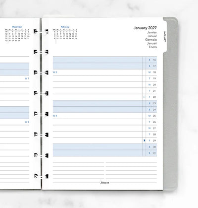 FFX A5 Recharge Notebook Planner Mensuel-Recharge Notebook-Filofax-Papeterie du Dôme
