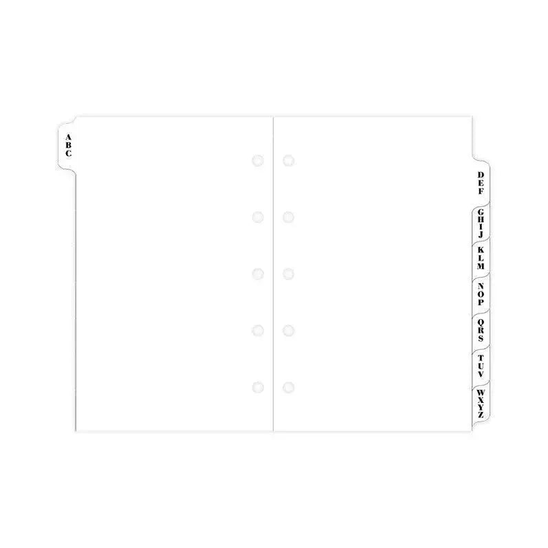 FFX Mini Accessoire Alphabétique 3 Lettres Blanc FILOFAX-Recharge Agenda-Filofax-Papeterie du Dôme