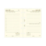 FFX Mini Agenda 1Jour/Page 4Langues Avec Heures Crème FILOFAX-Recharge Agenda-Filofax-Papeterie du Dôme