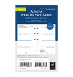 FFX Mini Agenda S/2P 4 Langues-Recharge Agenda-Filofax-2026-Papeterie du Dôme