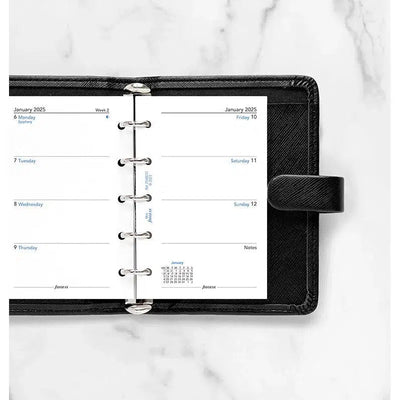 FFX Mini Agenda Semaine/2pages sans heures FILOFAX-Recharge Agenda-Filofax-Papeterie du Dôme