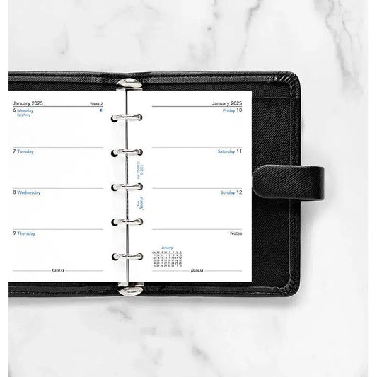 FFX Mini Agenda Semaine/2pages sans heures FILOFAX-Recharge Agenda-Filofax-Papeterie du Dôme