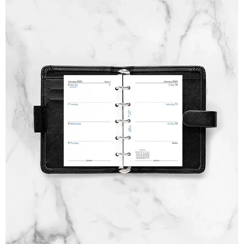 FFX Mini Agenda Semaine/2pages sans heures FILOFAX-Recharge Agenda-Filofax-Papeterie du Dôme