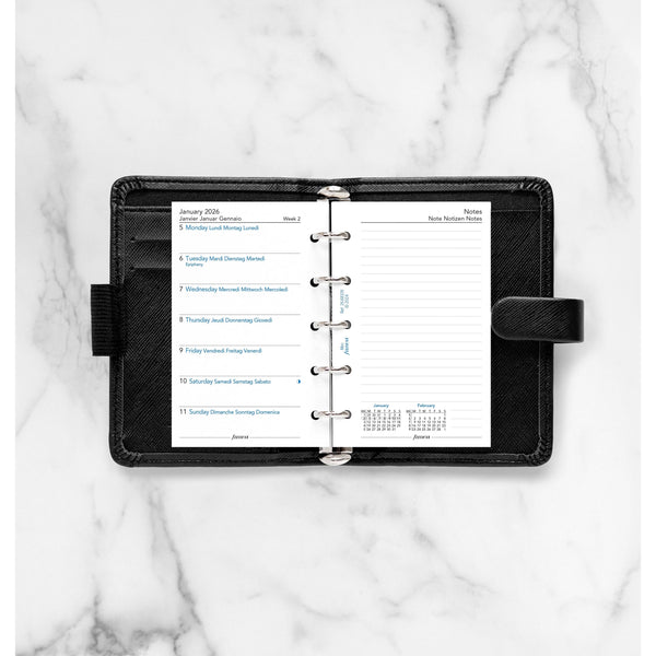 FFX Mini Agenda/1 page + notes FILOFAX-Recharge Agenda-Filofax-Papeterie du Dôme