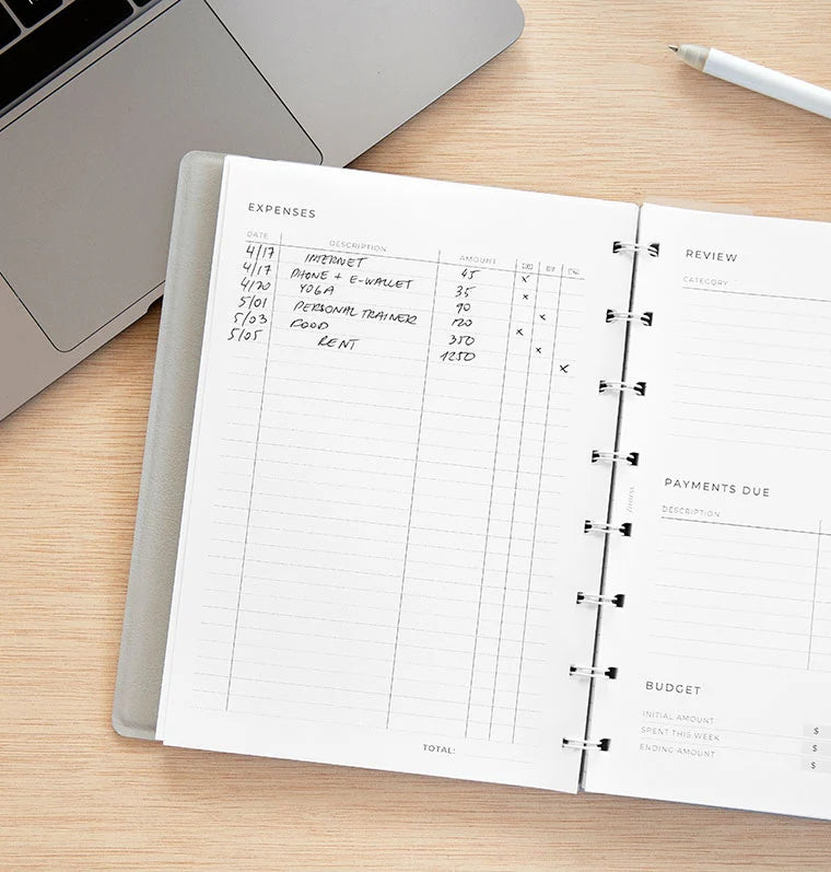 FFX Notebook A5 Expense Tracker-Recharge-Filofax-Papeterie du Dôme