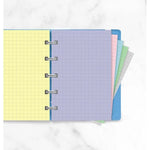 FFX Notebooks - Feuilles de notes quadrillées - Assortiment Pastel - Pocket-Recharge Notebook-Filofax-Papeterie du Dôme