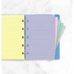 FFX Notebooks Pocket - Feuilles de notes lignées - Assortiment Pastel-Recharge Notebook-Filofax-Papeterie du Dôme
