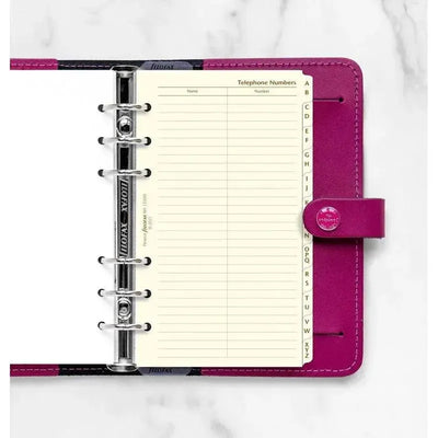 FFX Personal A-Z Slimline Index Creme-Recharge-Filofax-Papeterie du Dôme