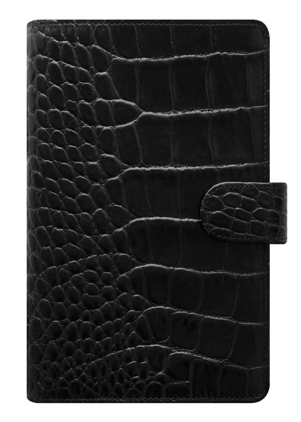 FFX Personal Compact Classic Croc-Organiseur Personal-Filofax-Ebony-Papeterie du Dôme