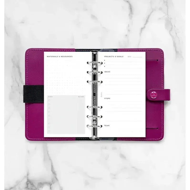 FFX Personal Projects & Goals Tracker-Recharge-Filofax-Papeterie du Dôme
