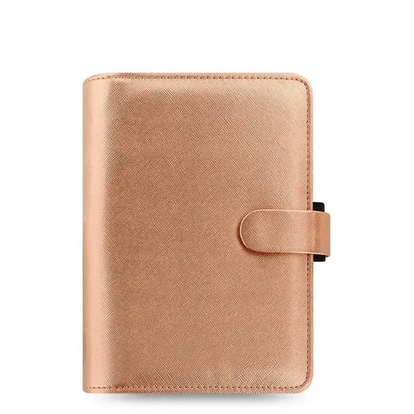 FFX Personal Saffiano Metallic-Organiseur-Filofax-Or rose-Papeterie du Dôme