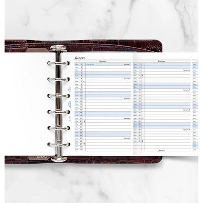 FFX Pocket Agenda Planning Vertical en Français-Recharge-Filofax-Papeterie du Dôme