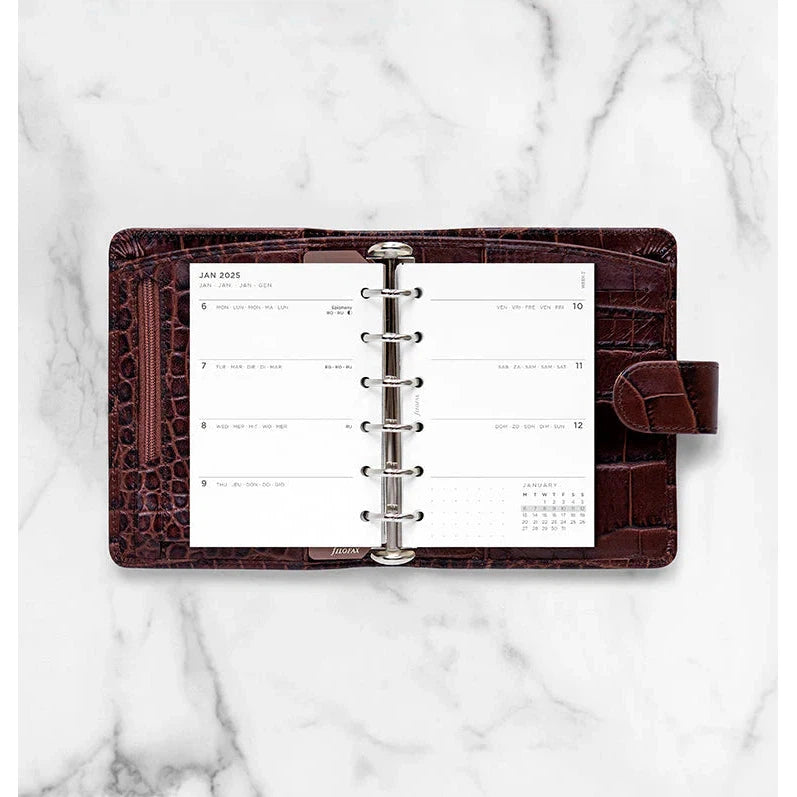 FFX Pocket Agenda semaine/2pages Minimal FILOFAX-Recharge-Filofax-Papeterie du Dôme