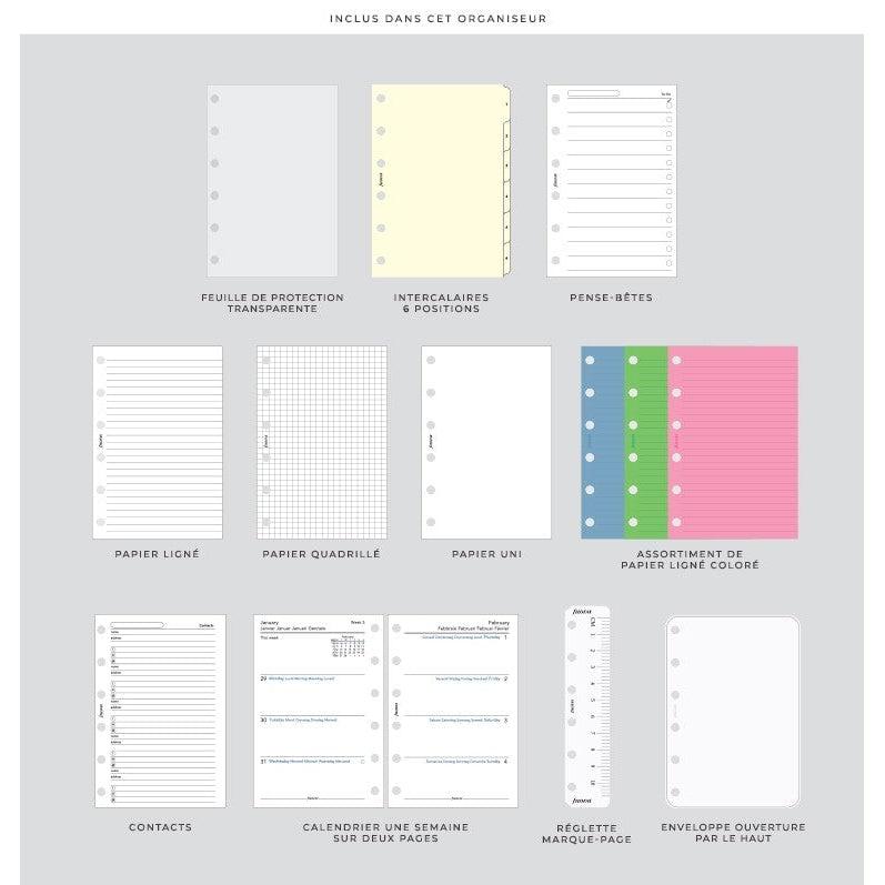 FFX Pocket Organiseur Saffiano-Organiseur-Filofax-Papeterie du Dôme