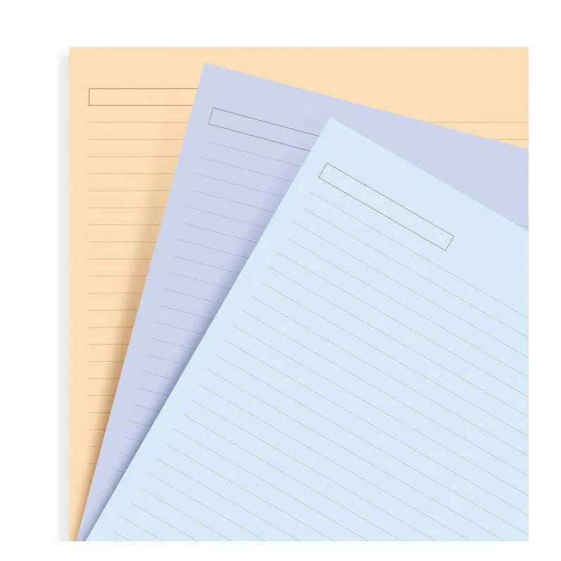 FFX Recharge A4 Feuilles Couleurs Assorties-Recharge-Filofax-Papeterie du Dôme