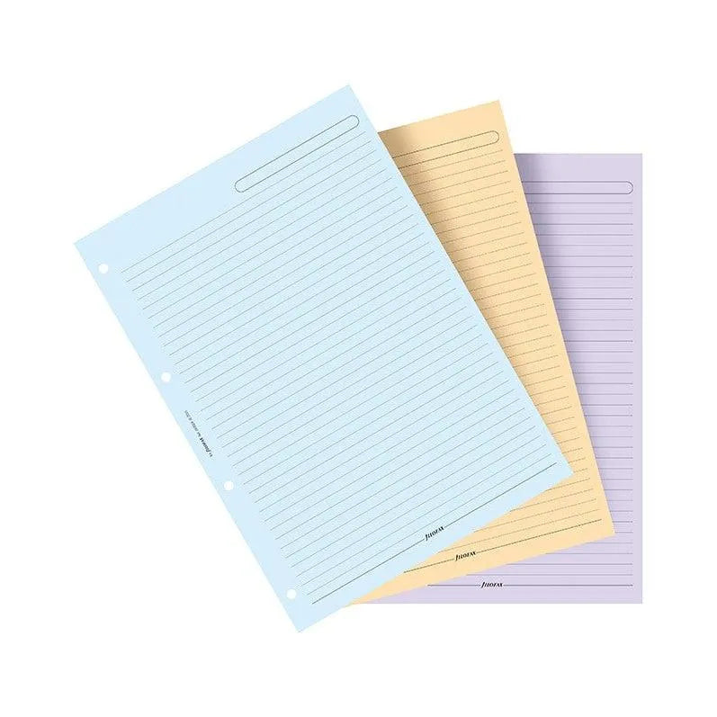 FFX Recharge A4 Feuilles Couleurs Assorties-Recharge-Filofax-Papeterie du Dôme