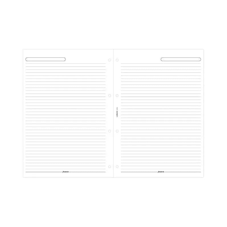 FFX Recharge A4 Feuilles Lignées Blanches-Recharge-Filofax-Papeterie du Dôme