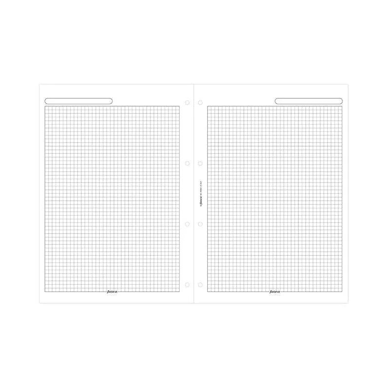 FFX Recharge A4 Feuilles Quadrillées-Recharge-Filofax-Papeterie du Dôme