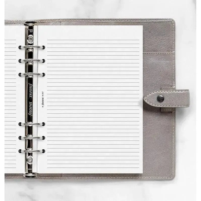 FFX Recharge A5 Feuilles Lignées Blanches-Recharge-Filofax-Papeterie du Dôme